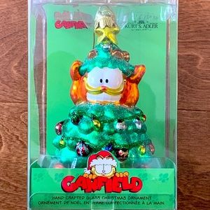 Garfield Hand-Crafted Glass Christmas Ornament
